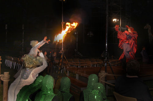 Feuerschlag der Wudniks zur Sagennacht in Burg 2010